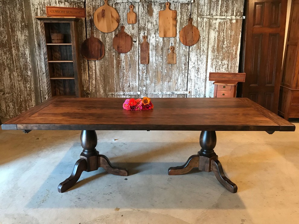 Double Pedestal Tables Made with New Wood Dining Room Philadelphia