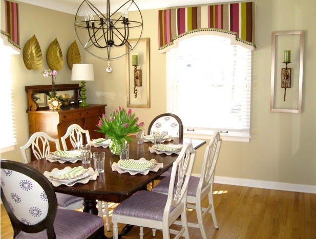 Inspiration for an eclectic dining room remodel in Grand Rapids