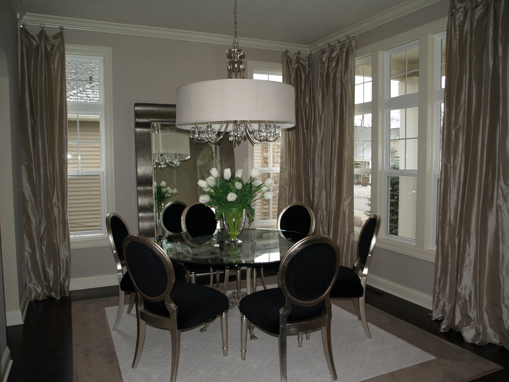 Inspiration for a contemporary dining room remodel in Cleveland