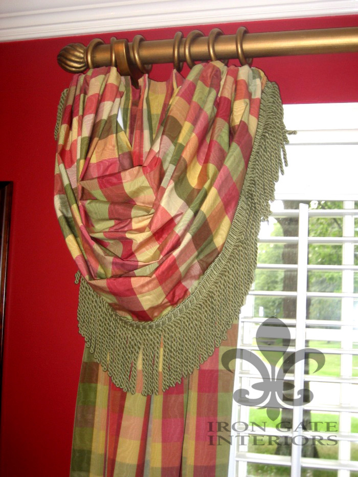 Drapery Panels Traditional Dining Room Richmond by Iron Gate