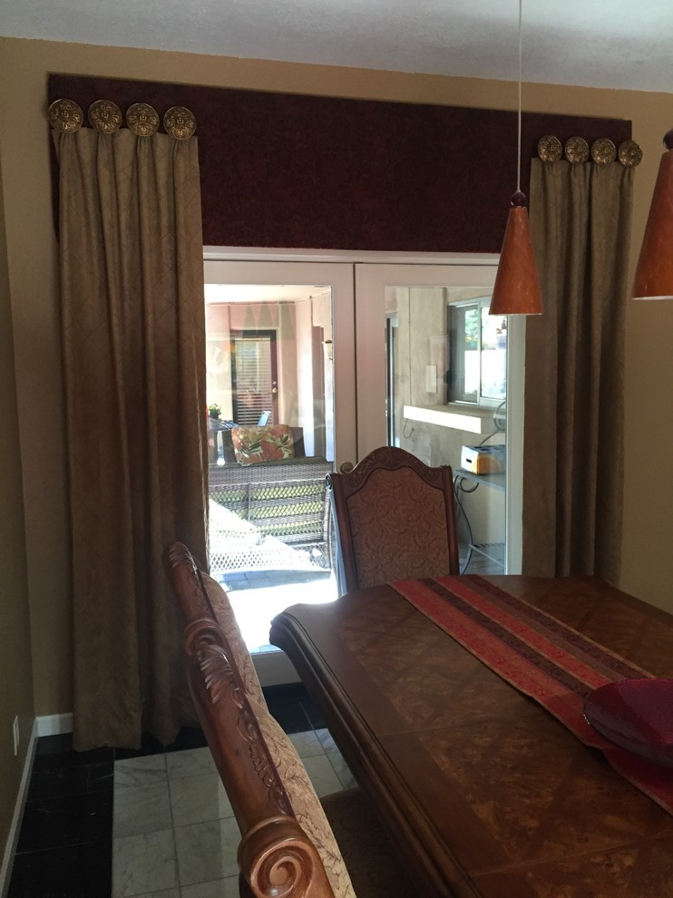 Drapery UPDATE - Transitional - Dining Room - Phoenix - by Amy Wolff