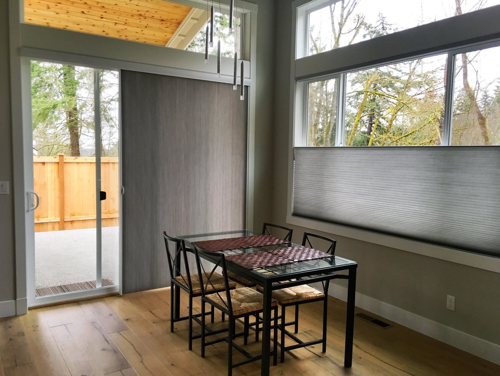 Transitional dining room photo in Seattle
