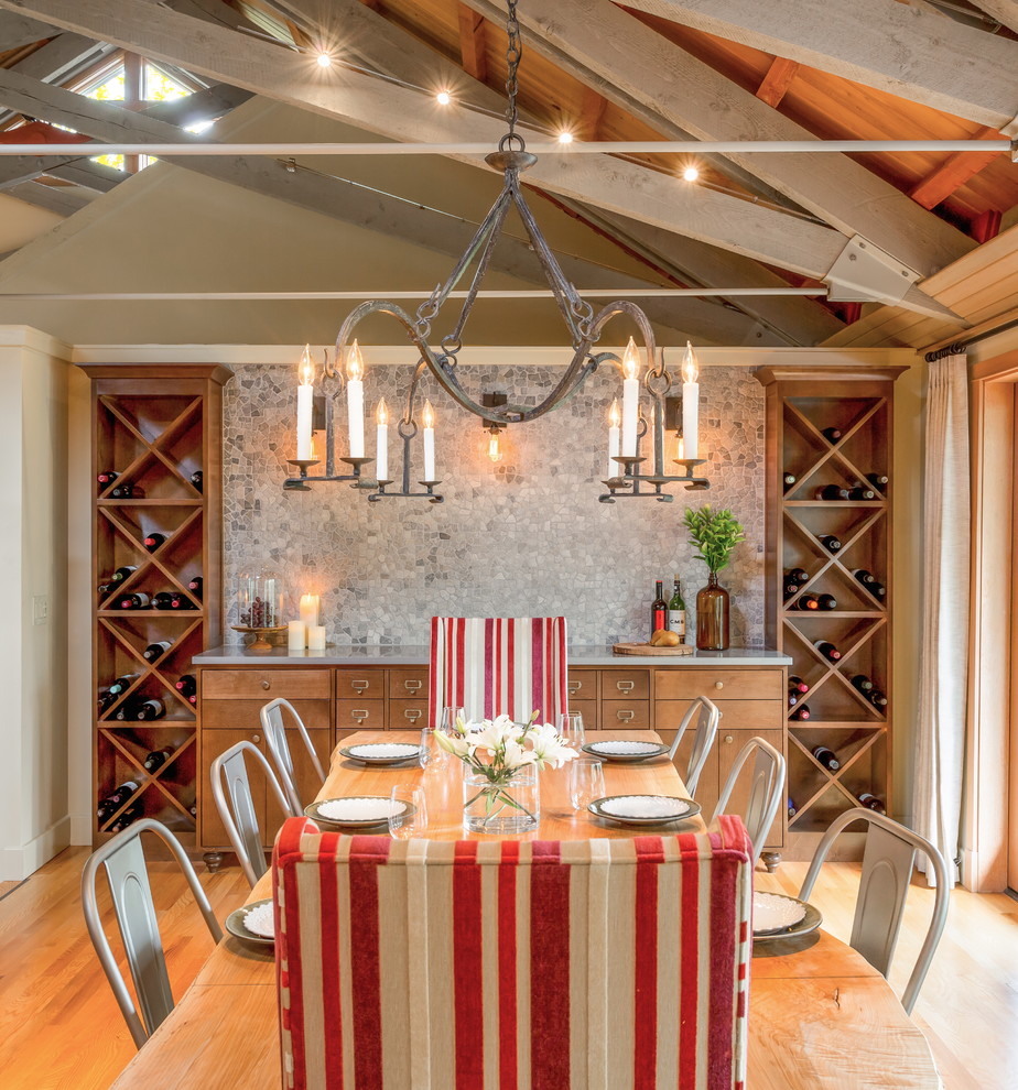 Contemporary dining room in Seattle.