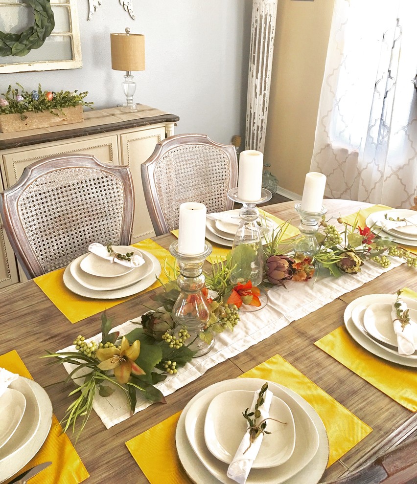 Elegant dining room photo in Denver