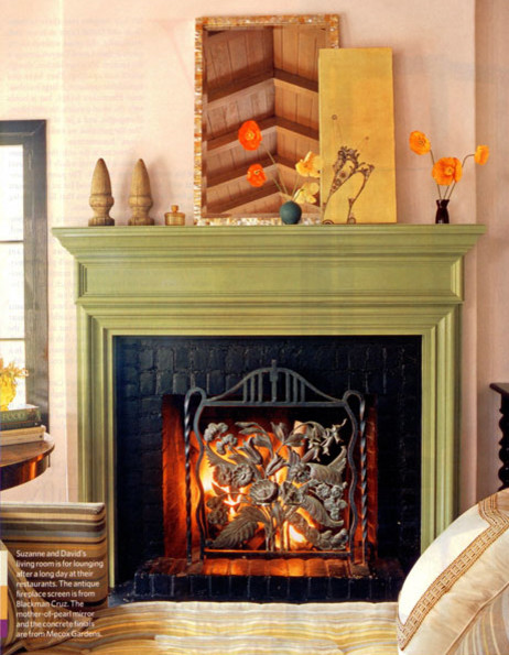 Painted Fireplace Mantels Add Pizzazz, Painting Fireplace Surround Ideas
