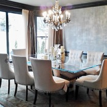 Inspiration for a contemporary dining room remodel in Columbus