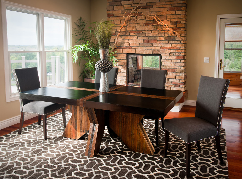 Elegant Rustic Modern Dining Table, Elegant Contemporary Dining Room Sets