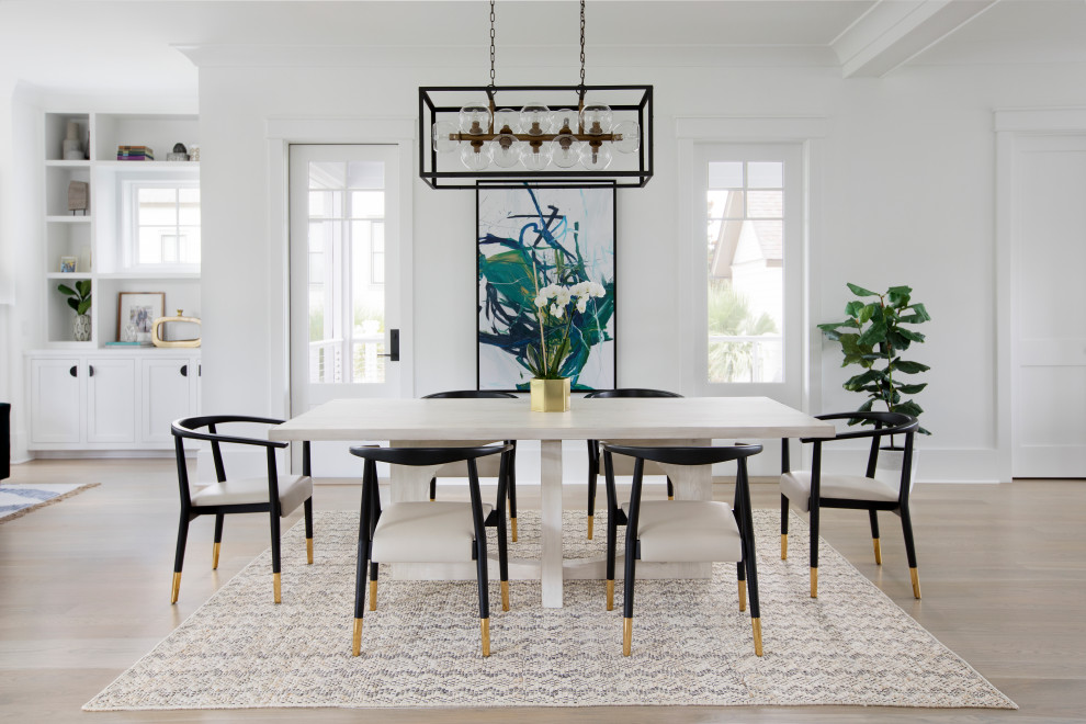Inspiration for a nautical dining room in Charleston.