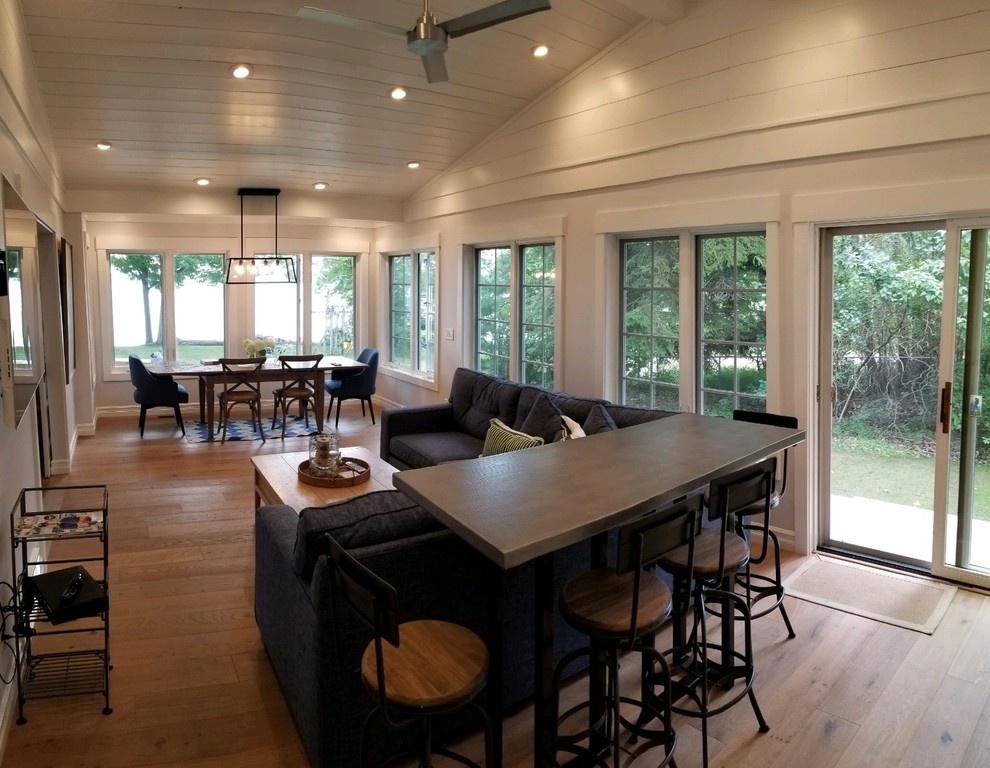 Elk Lake Retreat Beach Style Dining Room Other by Bogard and