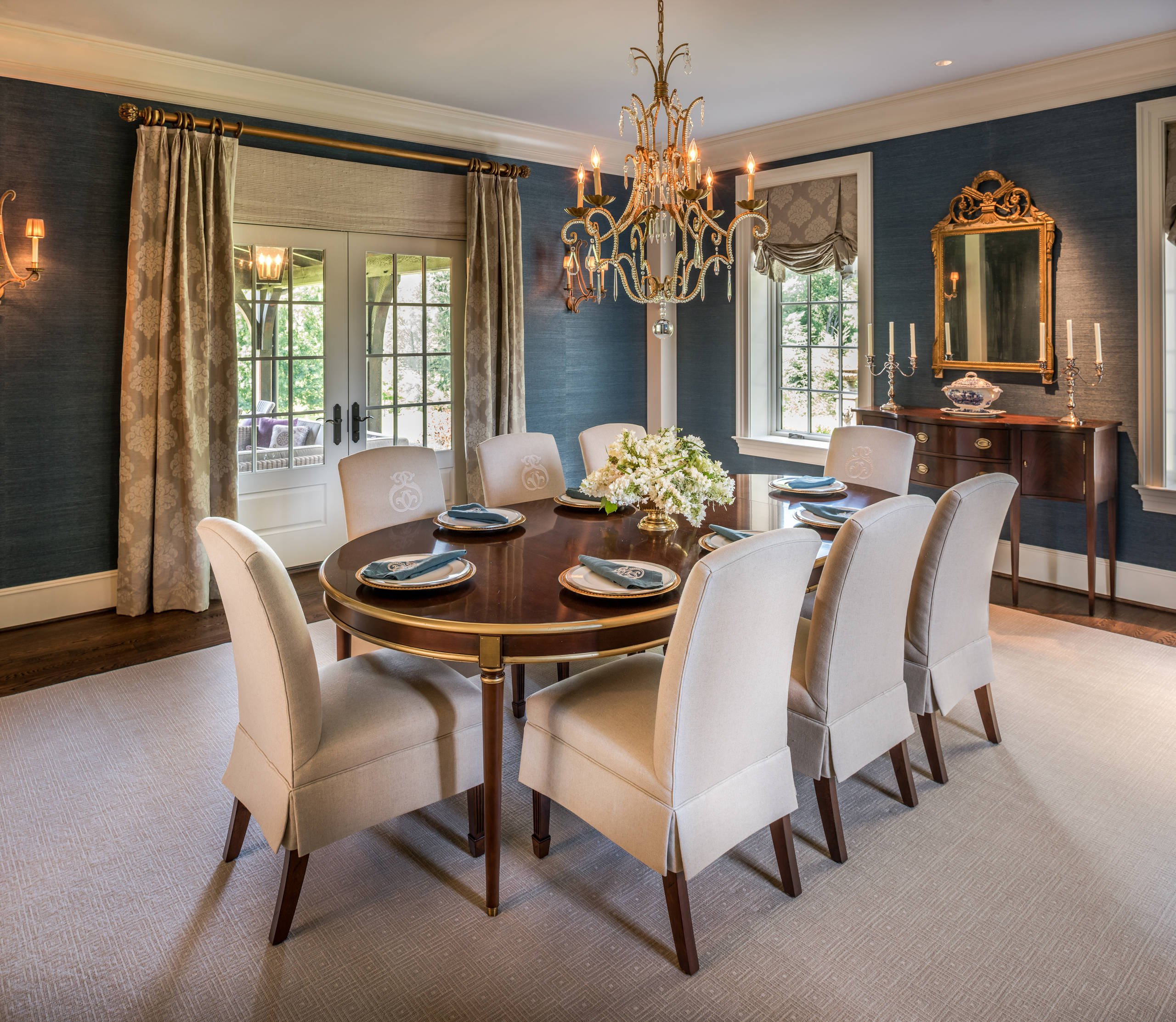 english country dining room