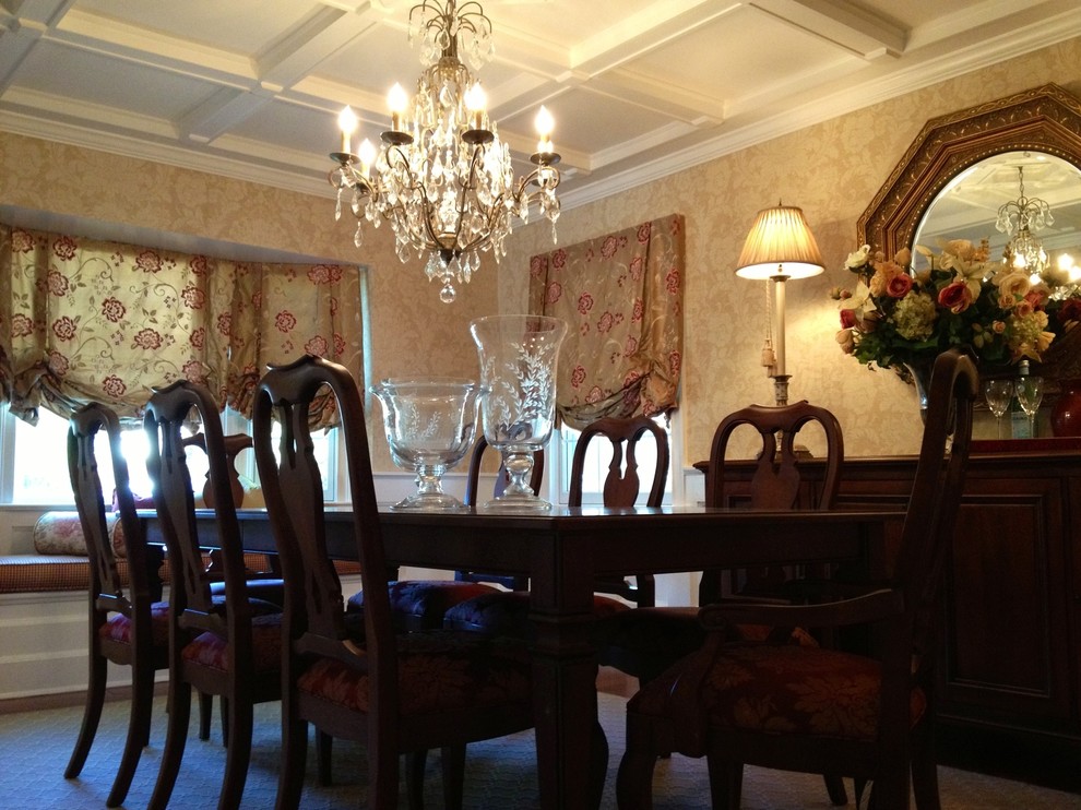 Elegant dining room photo in New York