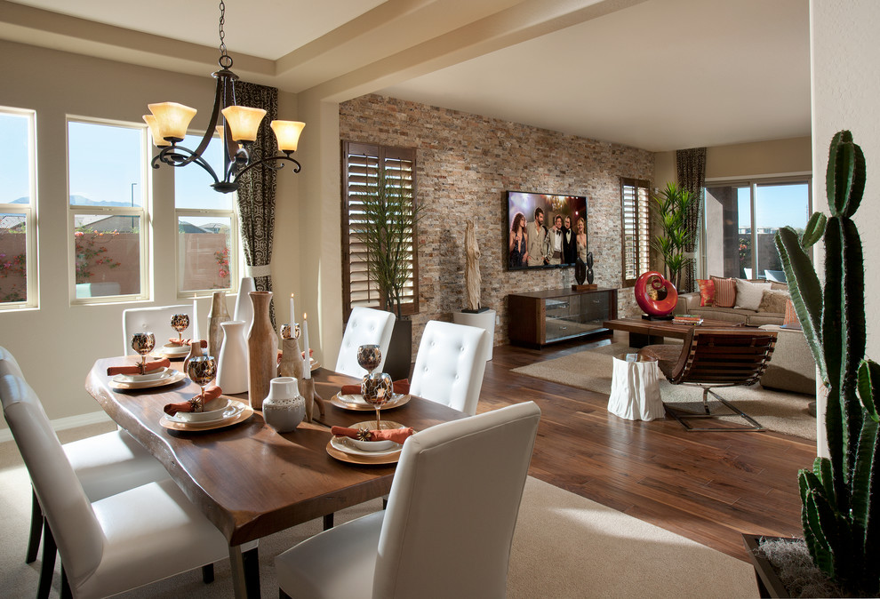 Inspiration for an expansive contemporary dining room in Phoenix.