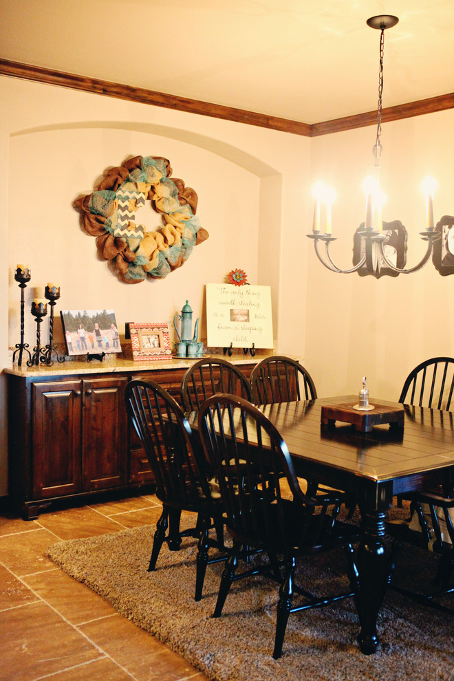 Elegant dining room photo in Austin