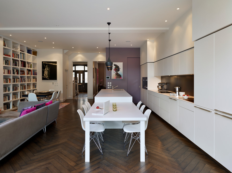 Photo of a contemporary dining room in Cheshire.