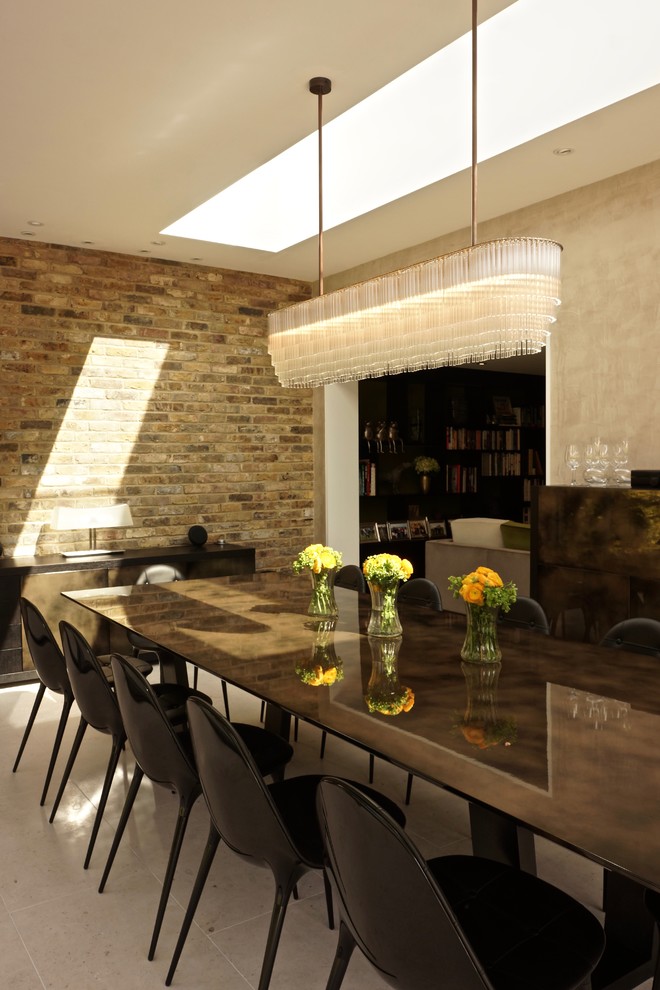 Design ideas for a contemporary dining room in Other.