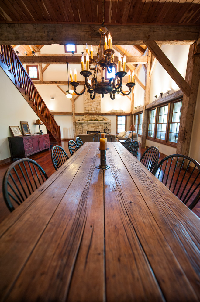 Design ideas for a country dining room in Austin.