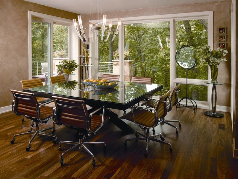 Inspiration for a contemporary dining room remodel in Minneapolis
