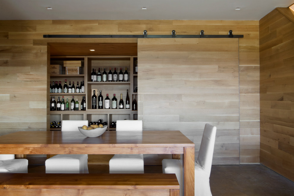 Medium sized contemporary dining room in New York.