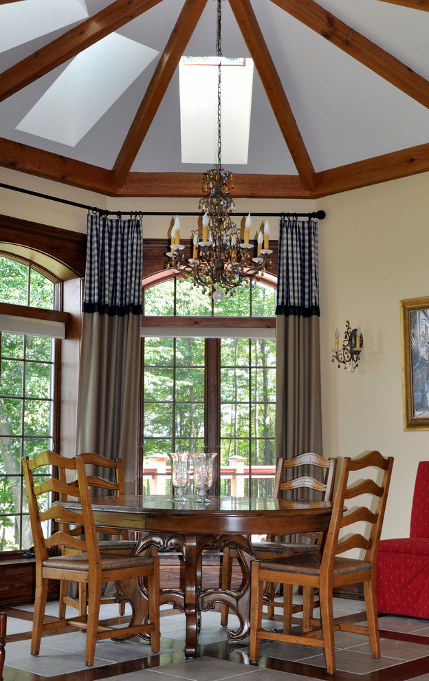 Example of a country dining room design in Burlington