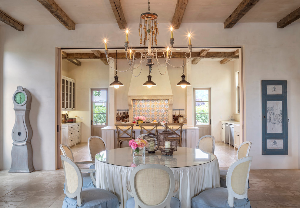 Inspiration for a french country dining room remodel in San Francisco