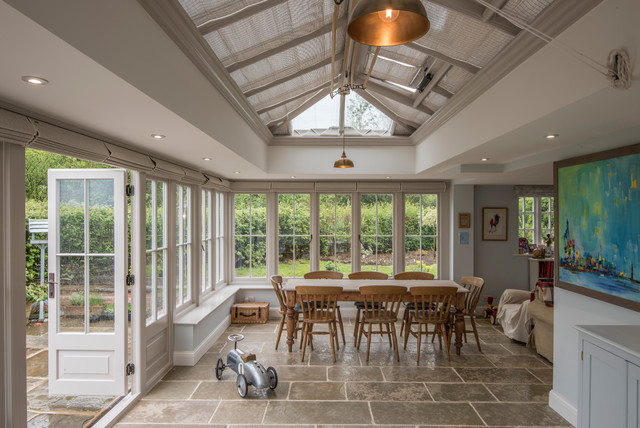 French Pinoleum Blinds in a David Salisbury Conservatory - Transitional