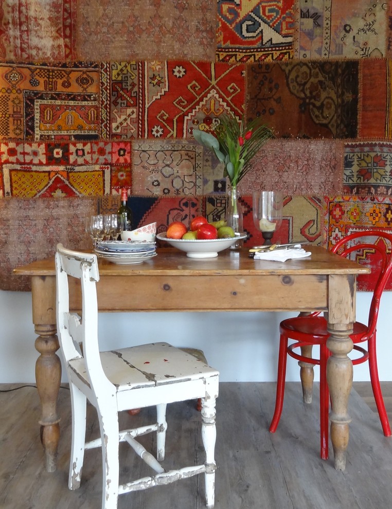 Photo of an eclectic dining room in Cornwall.