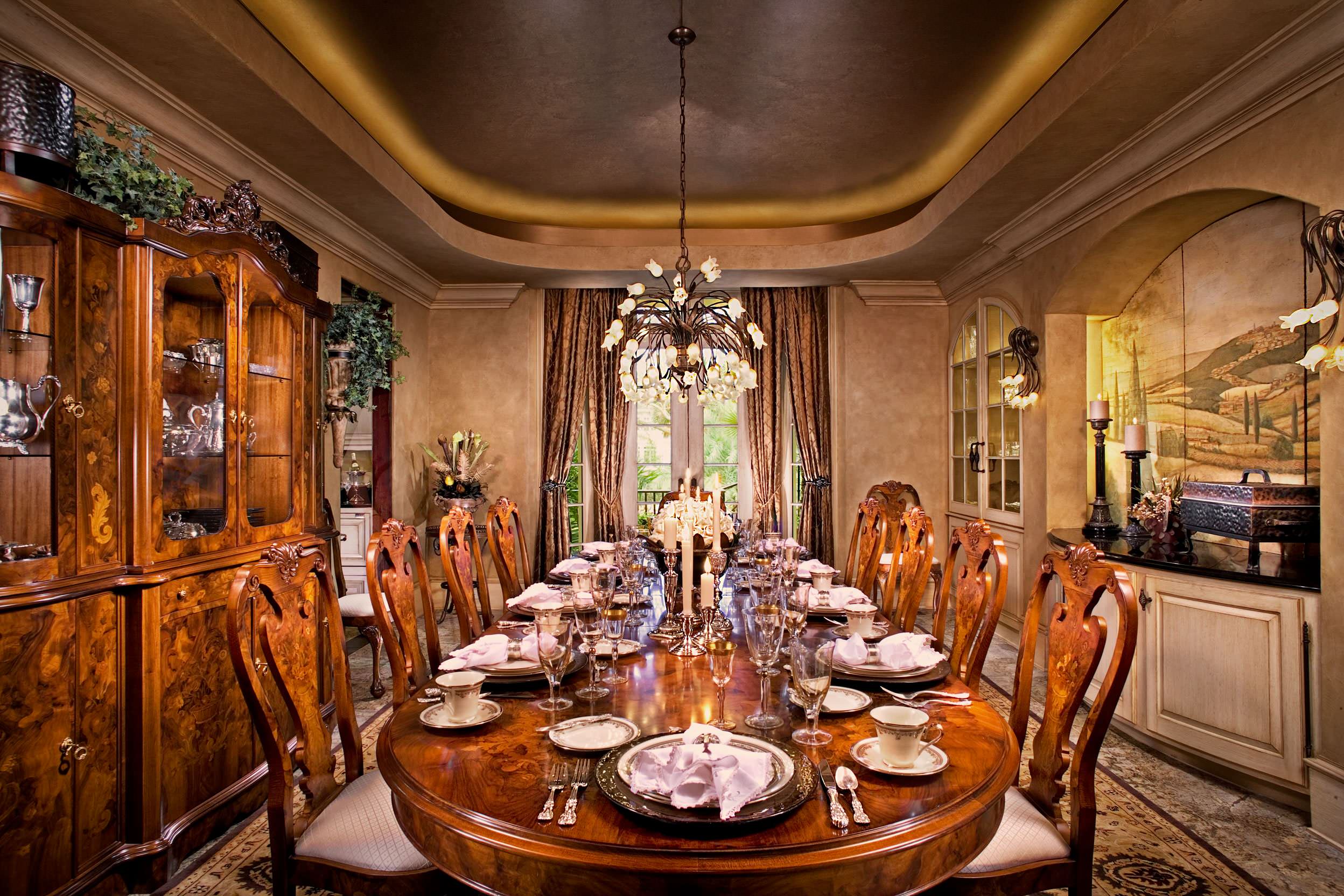 Glimpses Of Positano Mediterranean Dining Room Atlanta By Denise Stringer Interior Design Houzz