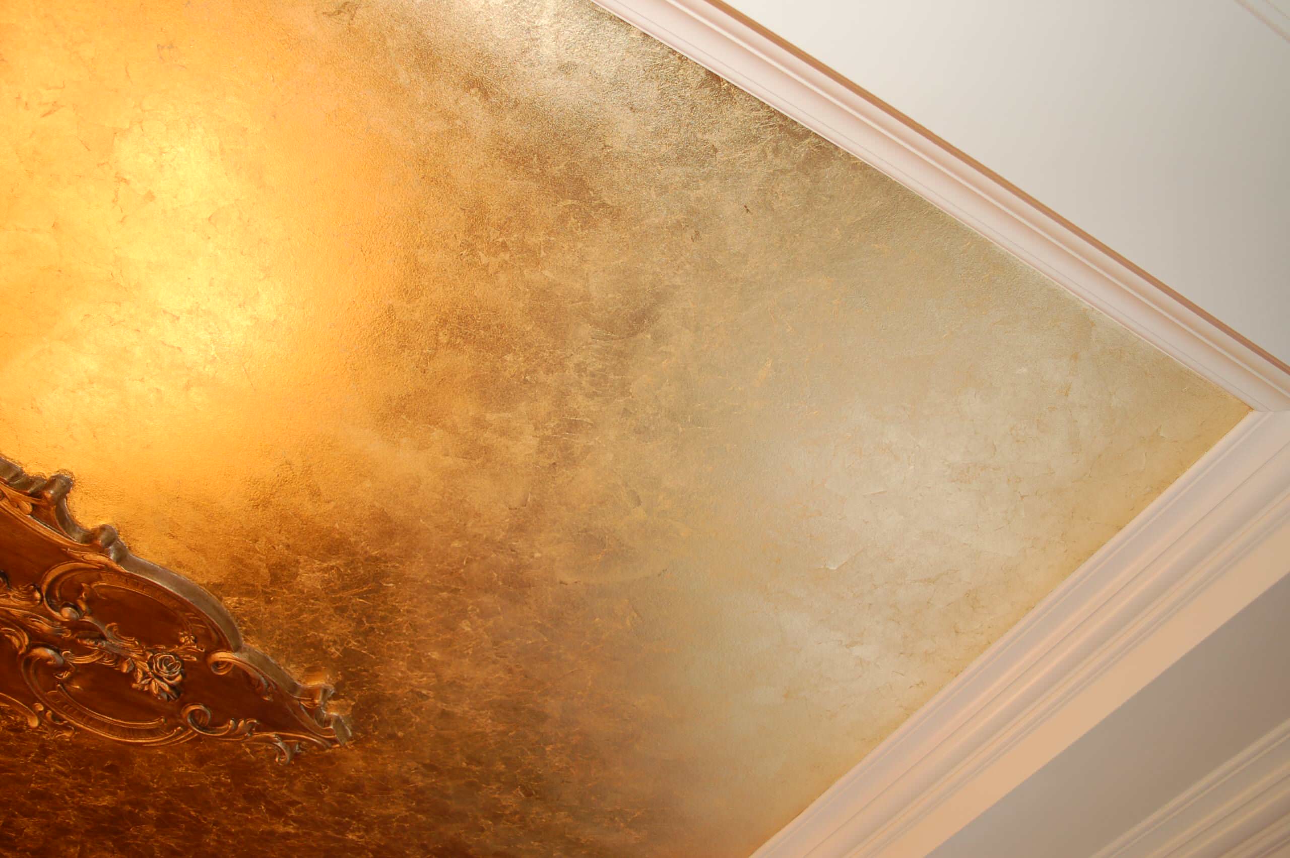 Gold Leaf Ceiling Paint Shelly Lighting