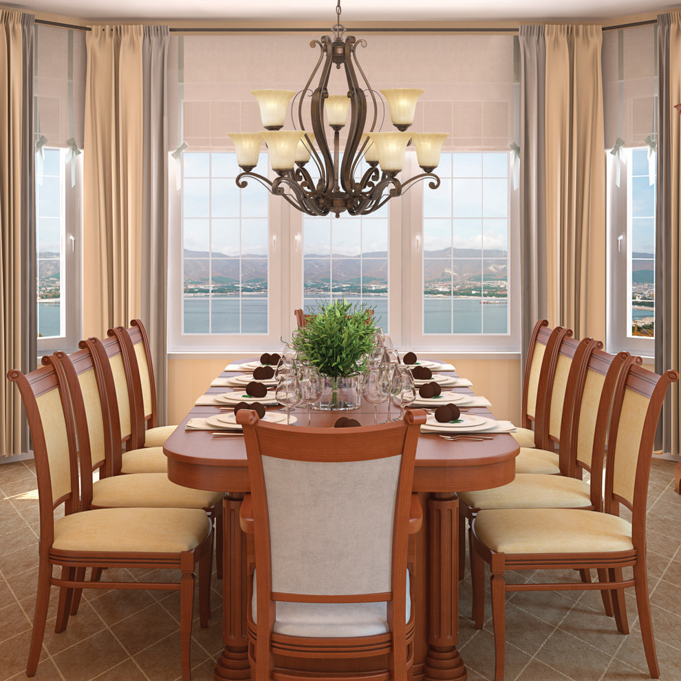 Elegant dining room photo in Sacramento