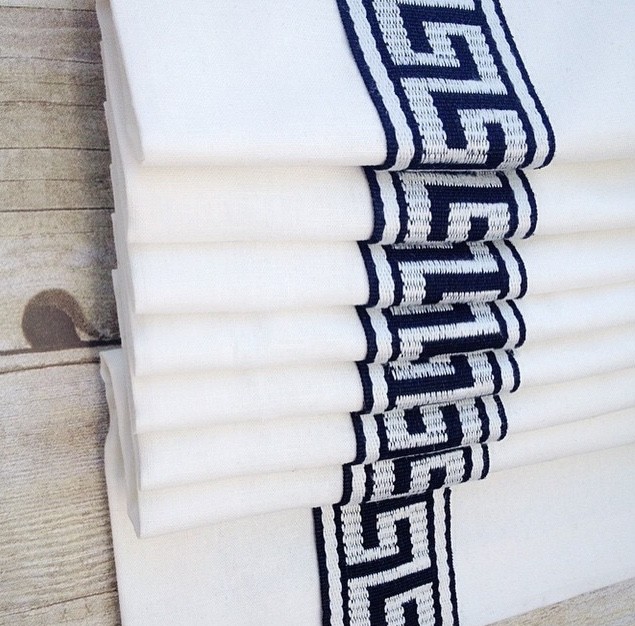 Greek Key Roman Shade Design Modern Staircase Omaha by Drawn