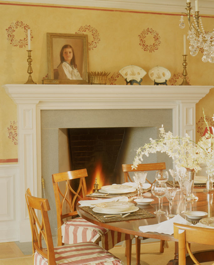 Elegant dining room photo in Portland Maine