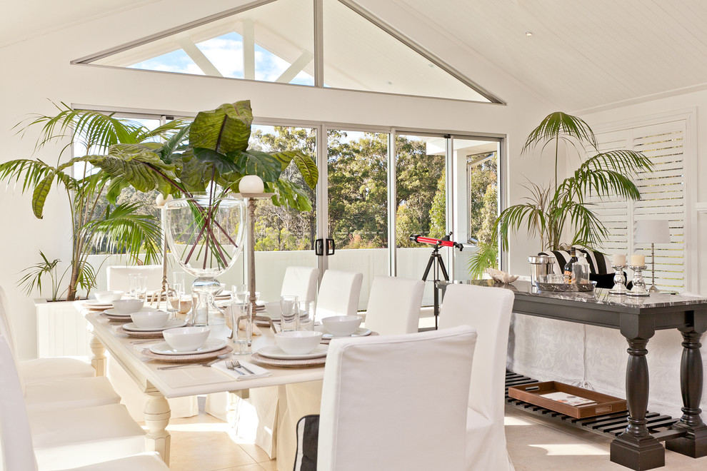 Hamptons Interior Beach Style Dining Room Gold Coast Tweed by