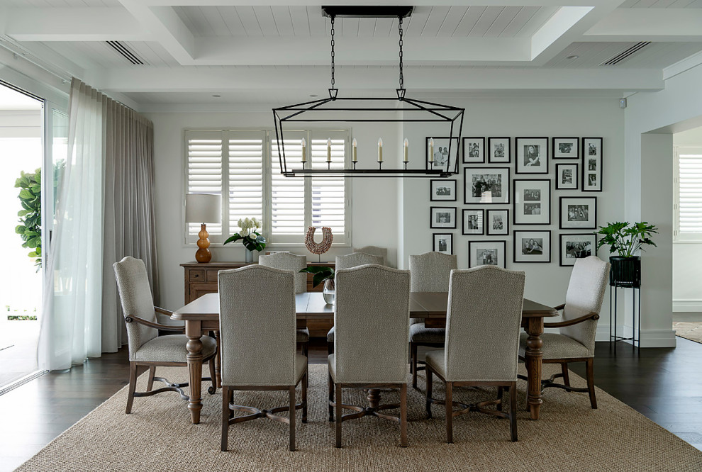 Inspiration for a coastal dining room remodel in Other