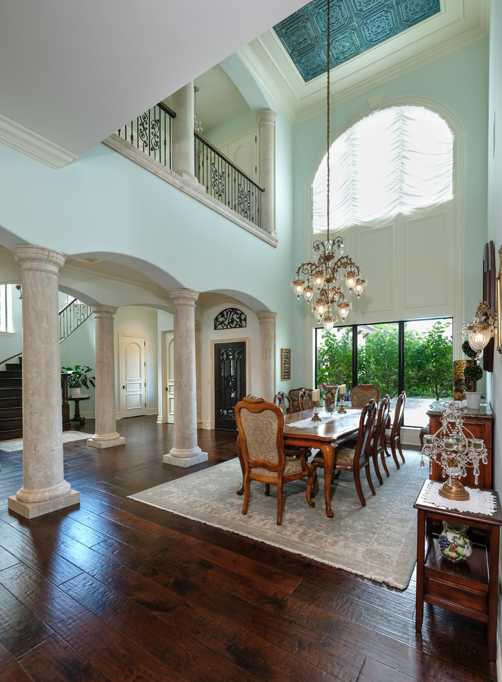 Heritage Oak Tequesta Mediterranean Dining Room Miami by PB