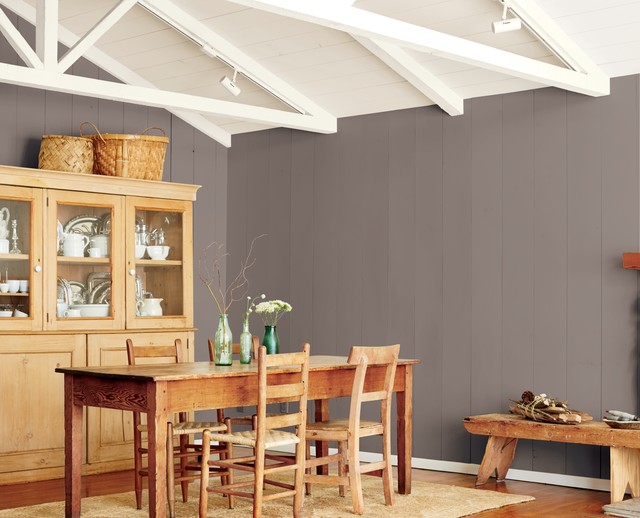 HGTV HOME™ by SherwinWilliams Rustic Dining Room Columbus by
