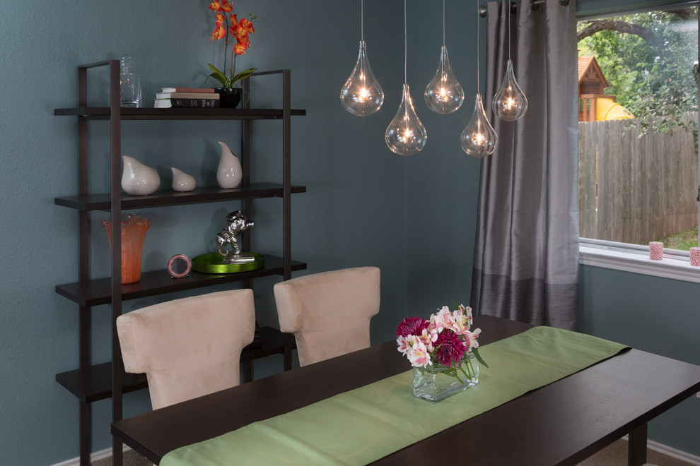 Inspiration for an eclectic dining room remodel in Austin