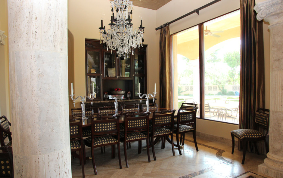 Inspiration for a timeless dining room remodel in Phoenix