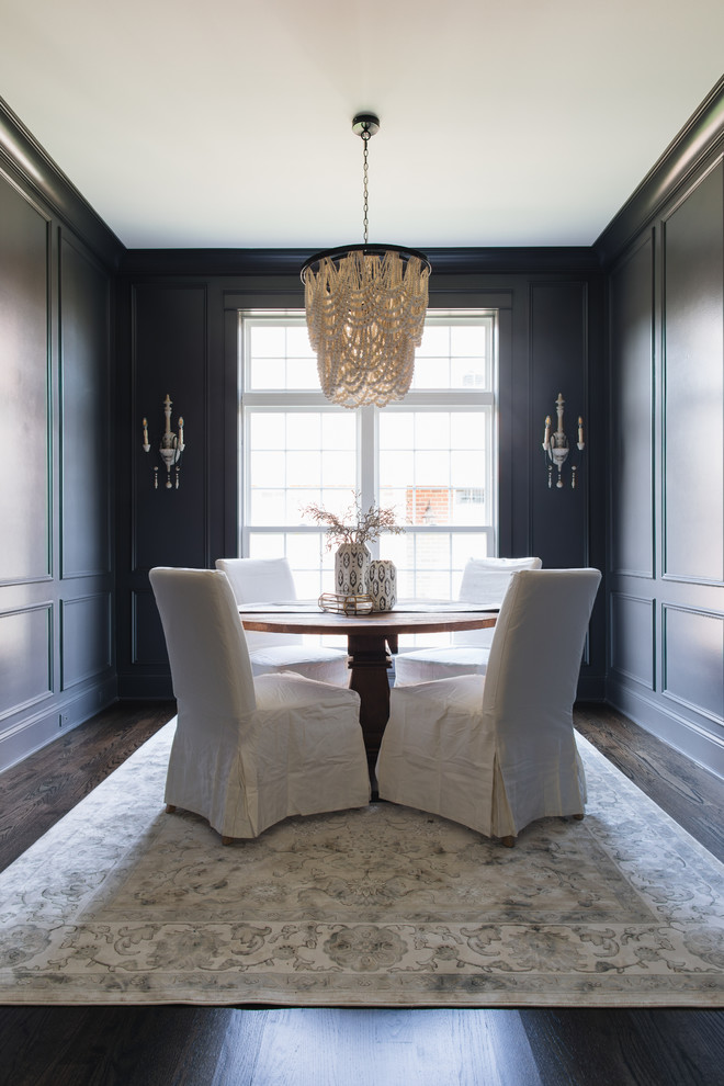 Inspiration for a transitional dining room remodel in Chicago