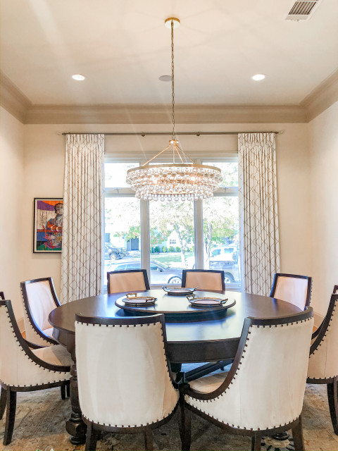 Highland Park Drapery Installation - Transitional - Dining Room ...