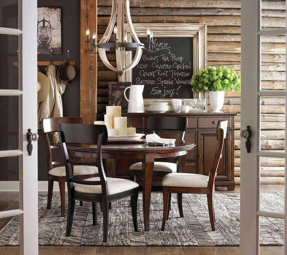 Highlands Round Dining Table By Bassett Furniture Contemporary Dining Room Other By Bassett Furniture