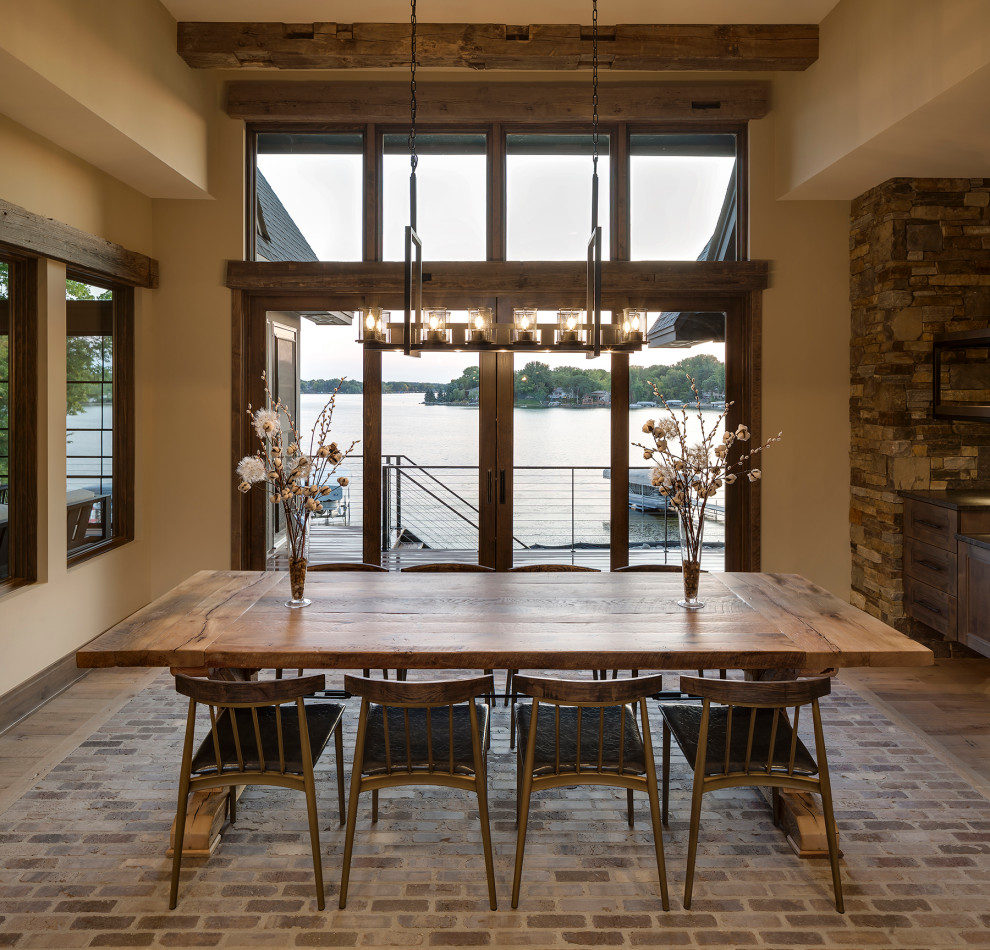 Highmark Dream Home - Rustic - Dining Room - Minneapolis - by Manomin ...