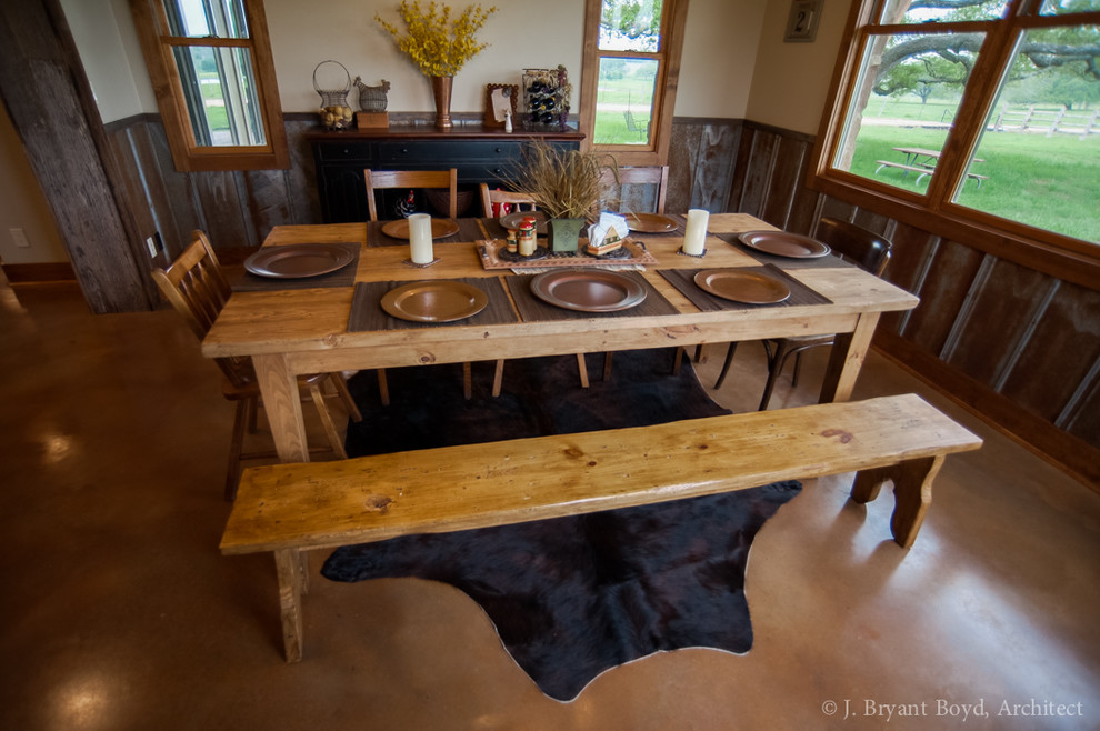 Hill Country Ranch Traditional Dining Room Austin by J. Bryant