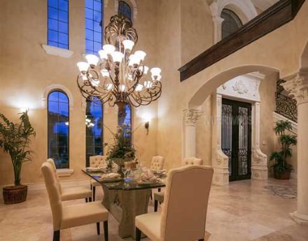 Tuscan dining room photo in Orlando