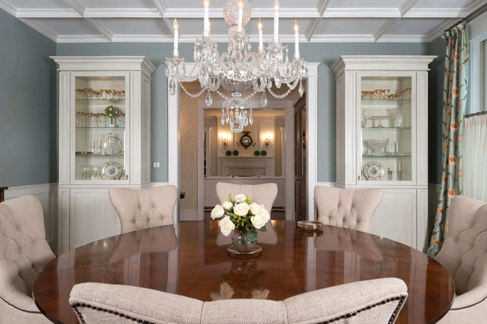 Inspiration for a classic dining room in Chicago.
