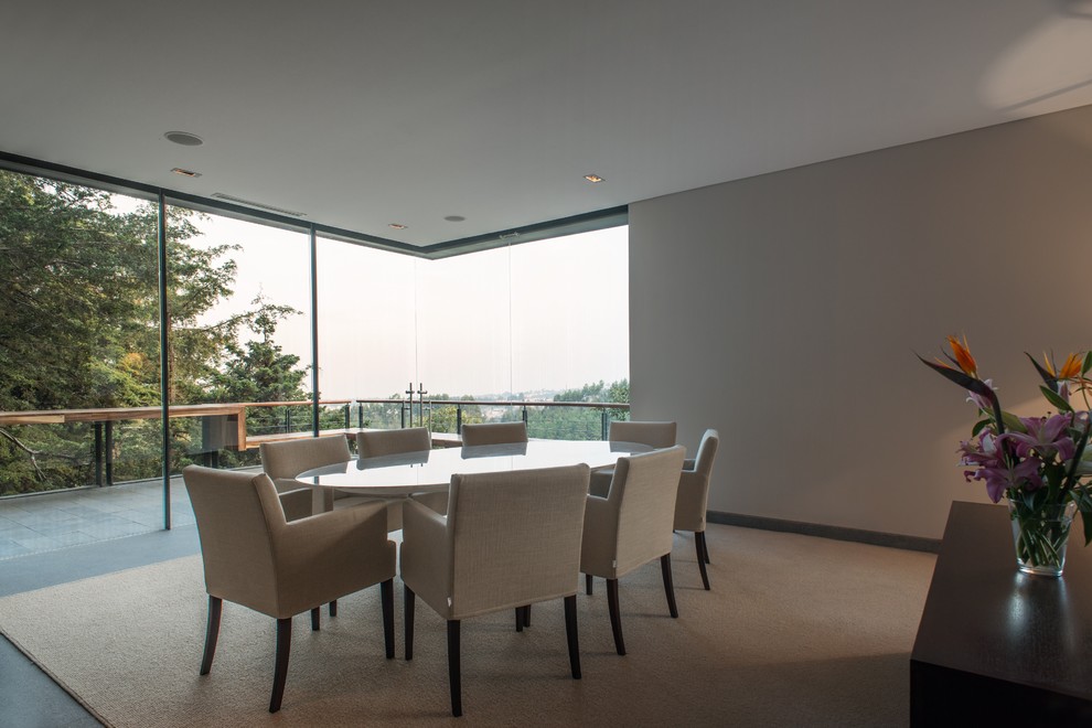 Photo of a contemporary dining room in Mexico City.