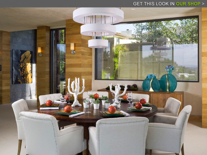 Trendy dining room photo in Santa Barbara