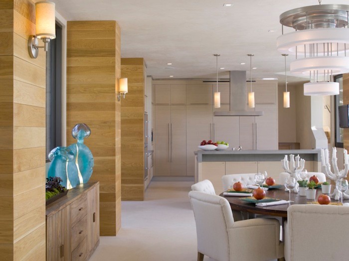 Inspiration for a contemporary dining room remodel in Santa Barbara