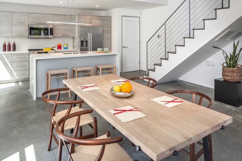 Hollywood Modern Dining Room Orange County by Prime Tech