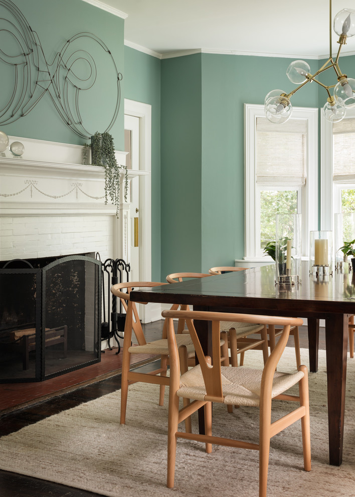 Inspiration for a large contemporary dining room remodel in New York