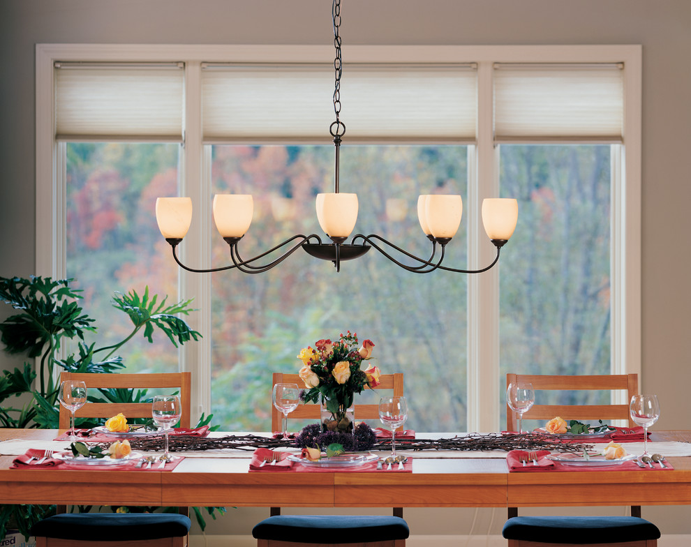 Photo of a contemporary dining room in Portland.